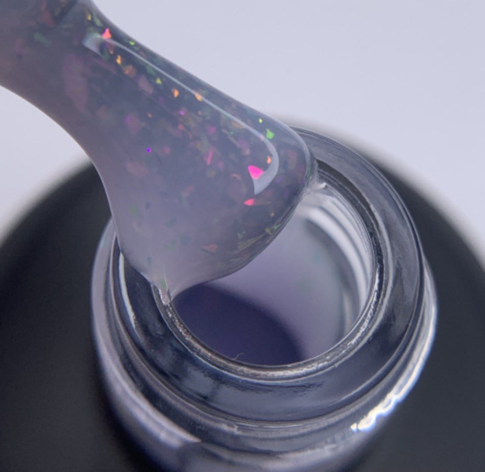 DARK BASE POTAL 24, BLANCO LECHOSO TRASLÚCIDO CON FOIL ÓPALO MULTICOLOR, 15 ML