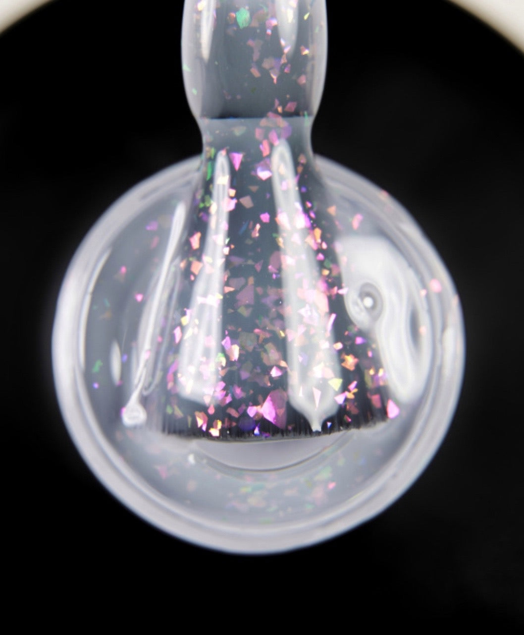 DARK BASE POTAL 24, BLANCO LECHOSO TRASLÚCIDO CON FOIL ÓPALO MULTICOLOR, 15 ML