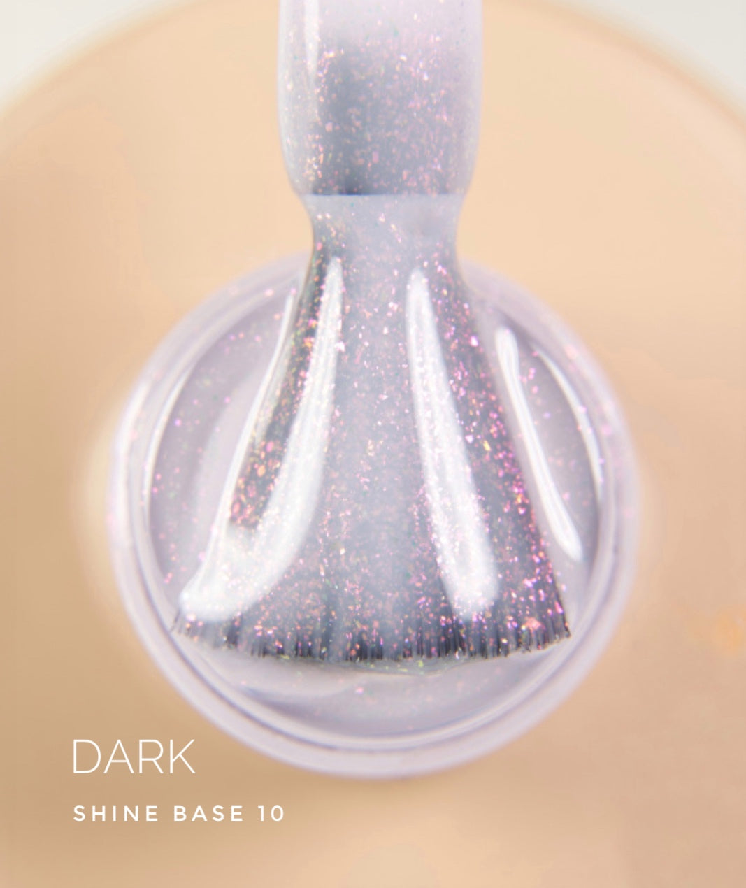 DARK PRO BASE SHINE 10, ROSA CLARO CON PURPURINA, 15 ML