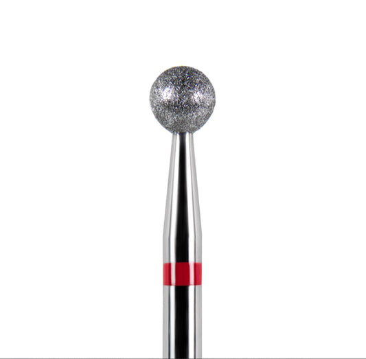 FRESA ROJA BOLA, Ø4 MM, F113, GRANO SUAVE, DARK